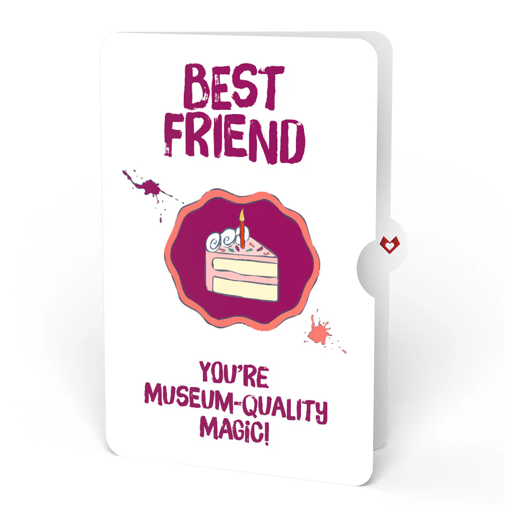Happy Birthday to a True Masterpiece Pop-Up Card and Sentiment Set for Bestie - Image 4