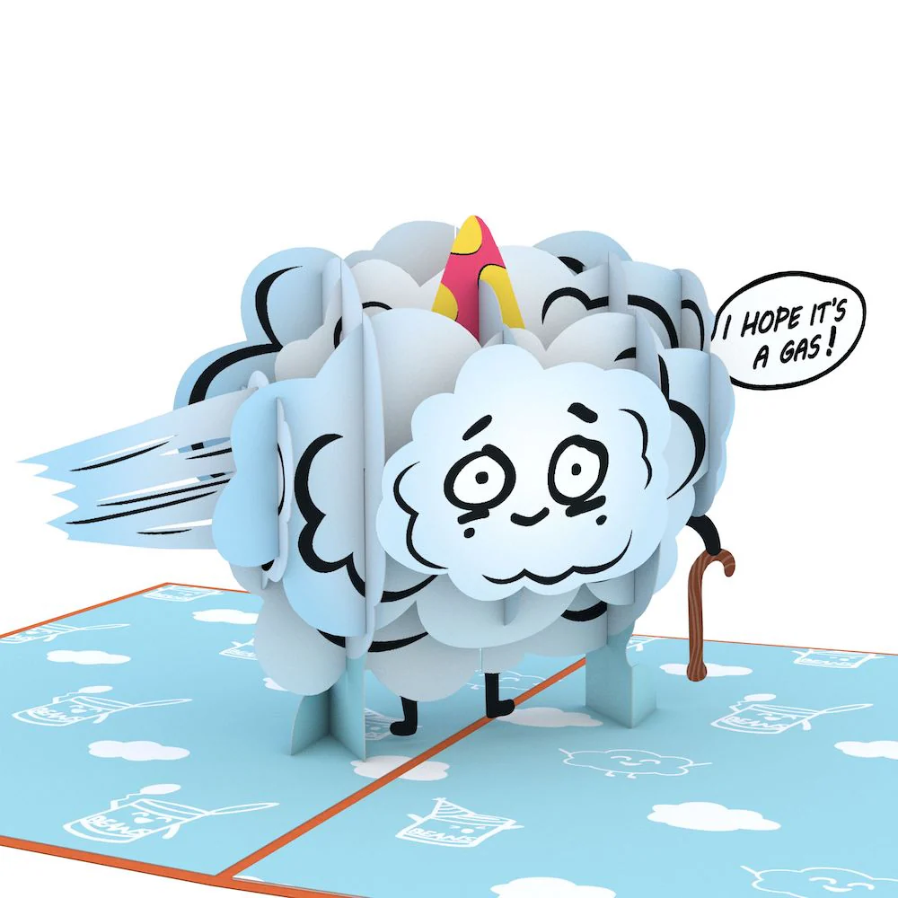 Happy Birthday to an Old Fart Pop-Up Card and Sentiment Set - Image 3