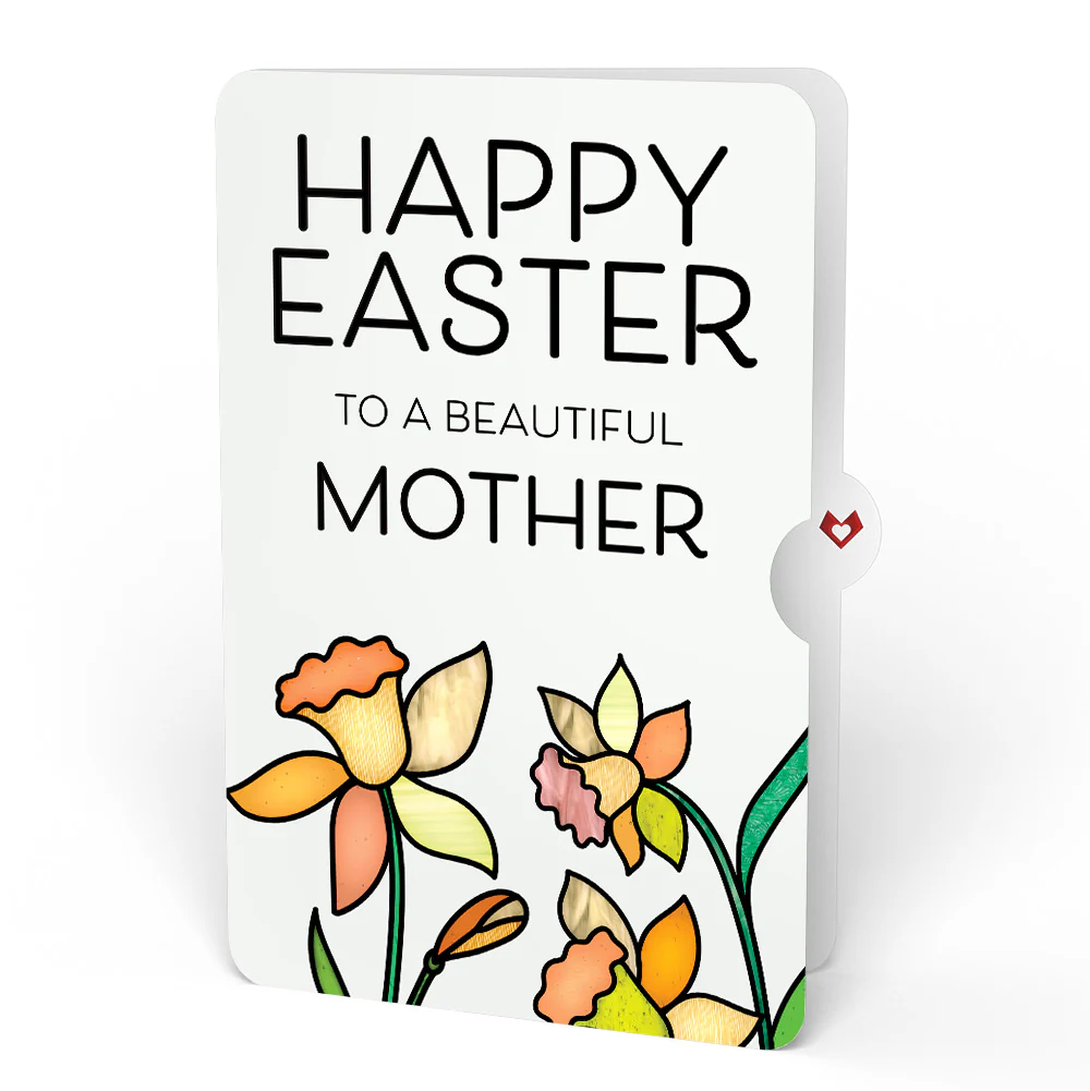 Happy Easter Daffodil Easter Suncatcher Card and Sentiment Set for Mom - Image 4