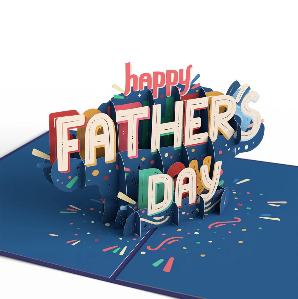 Happy Father's Day Pop-Up Card and Dad For Life Sentiment Set - Image 3