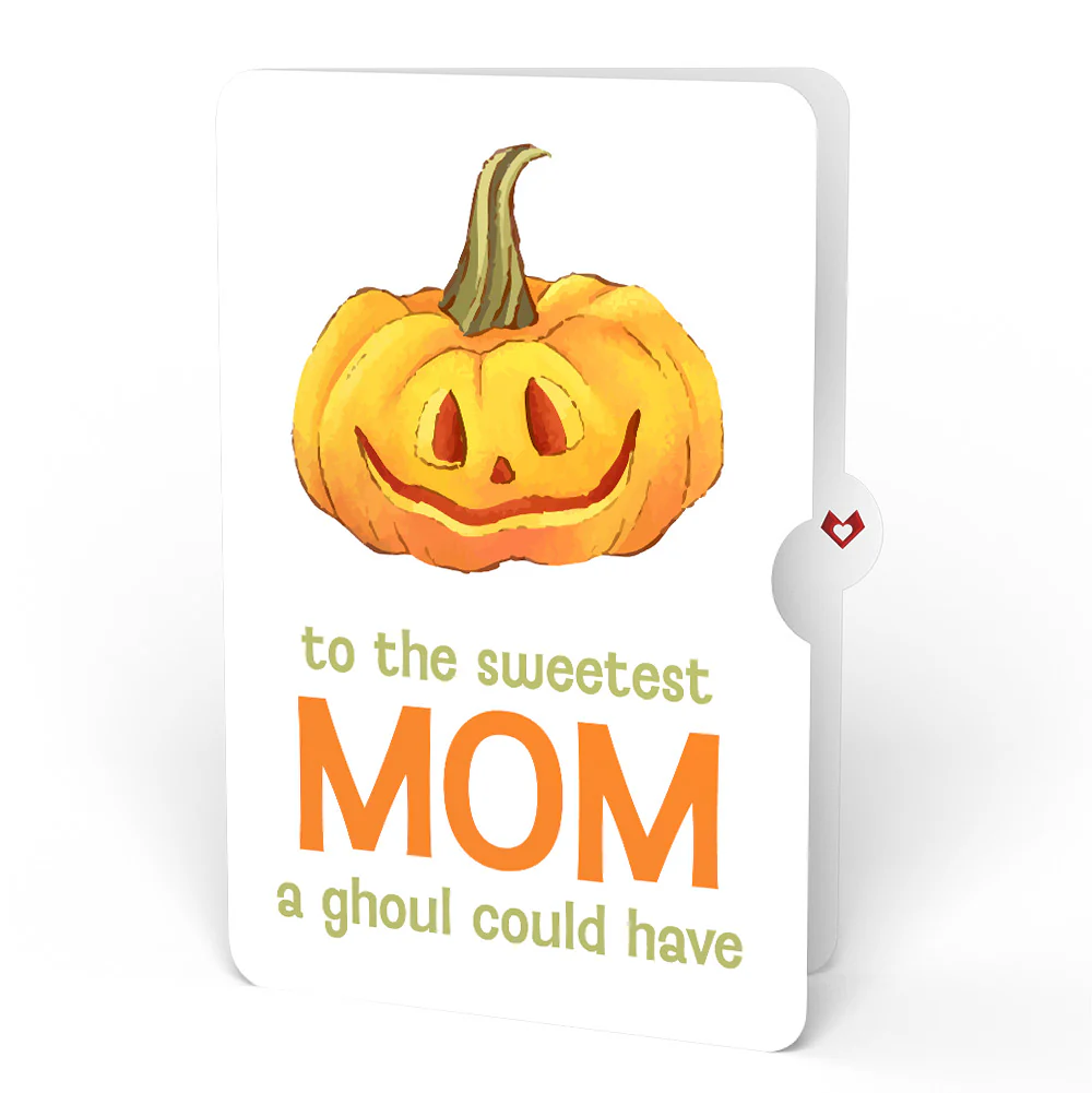 Happy Halloween Pumpkin Light-Up Pop-Up Card and Sentiment Set for Mom - Image 4