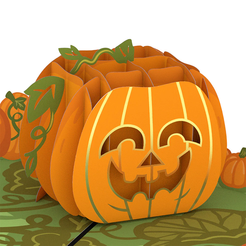 Happy Halloween Pumpkin Pop-Up Card and Sentiment Set for Cousin - Image 3