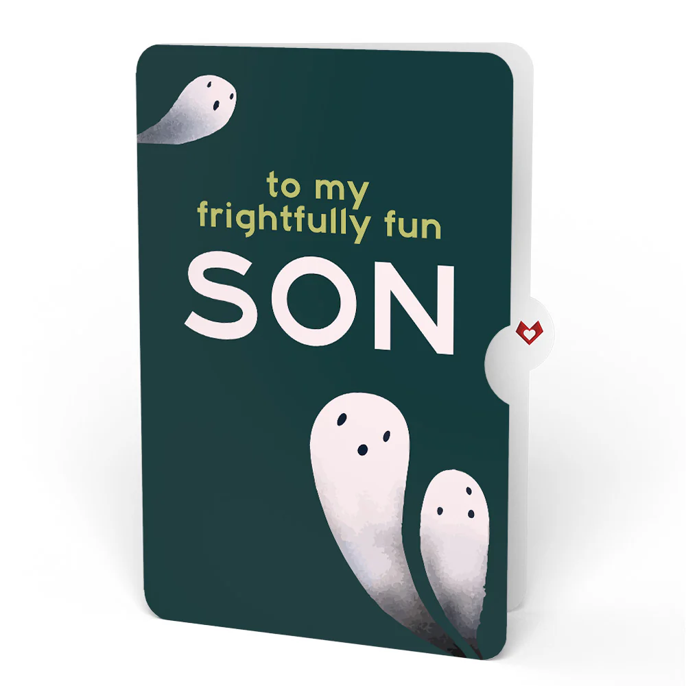 Happy Halloween Pumpkin Pop-Up Card and Sentiment Set for Son - Image 4