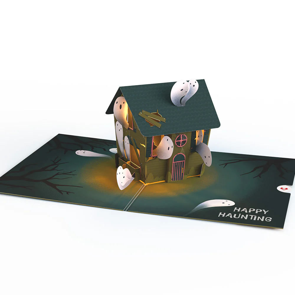Happy Haunting Halloween Music and Lights Pop-Up Card and Sentiment Set for Godchild - Image 3