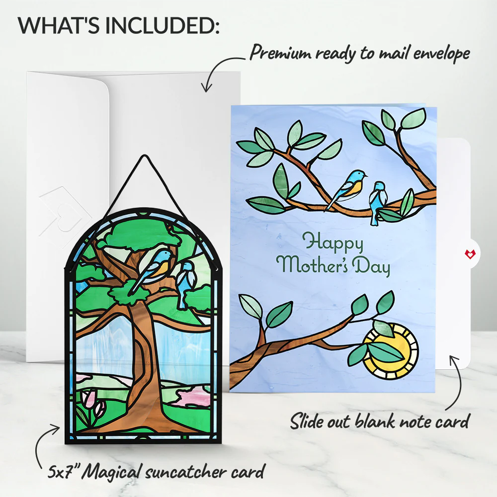 Happy Mother's Day Robins Suncatcher Card - Image 6