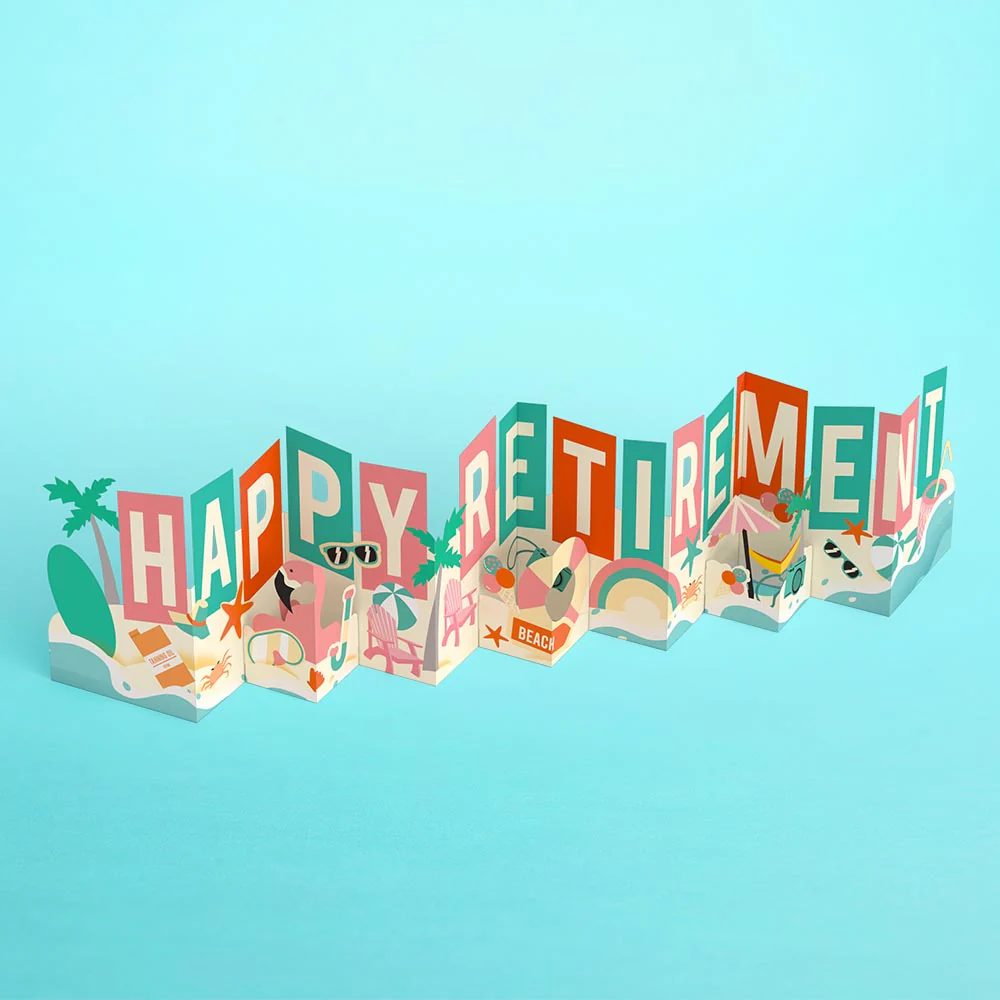 Happy Retirement Loooooong Card™ (Expands to 2 feet) - Image 3
