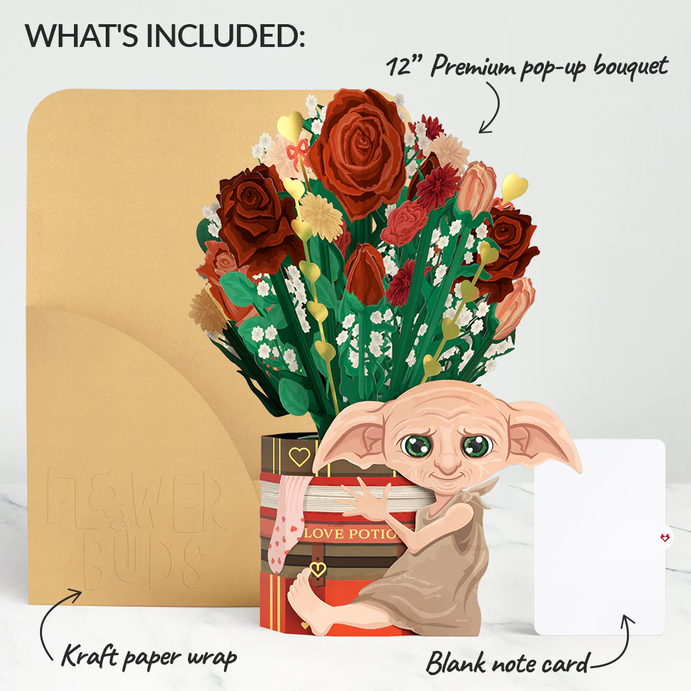Harry Potter™ Dobby™ Magic in Bloom Flower Buds Bouquet - Image 6