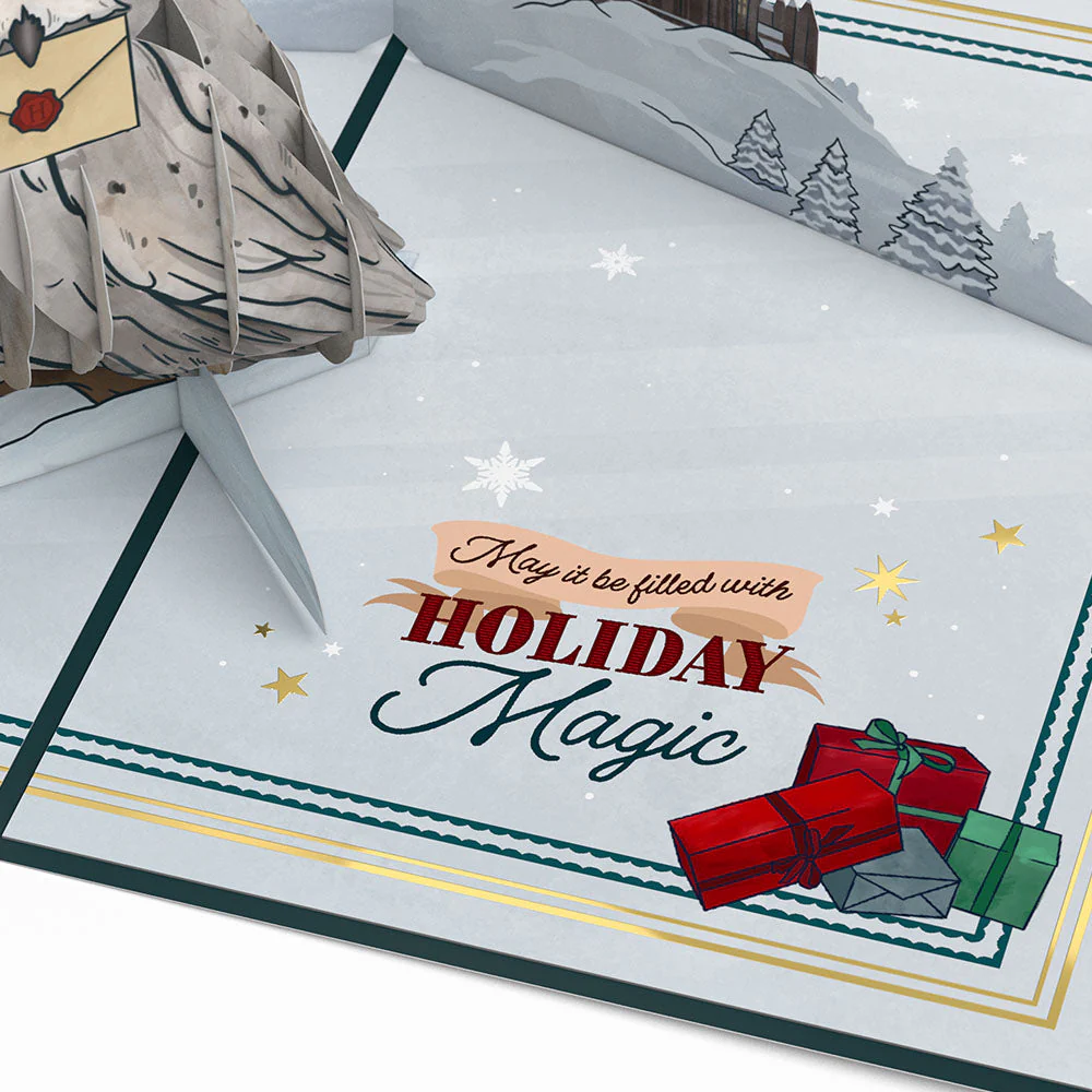 Harry Potter™ Hedwig™ Holiday Magic Pop-Up Card - Image 4
