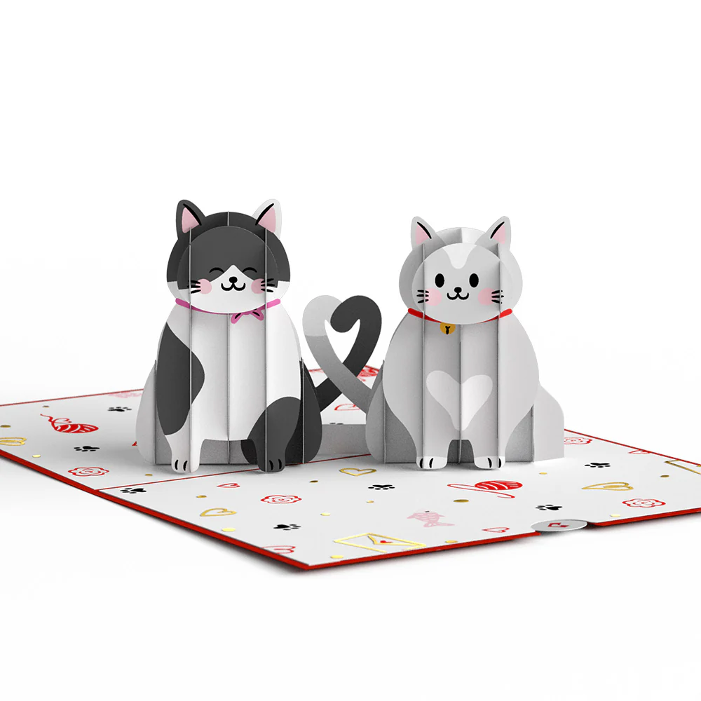 Heart Cats Pop-Up Card - Image 3