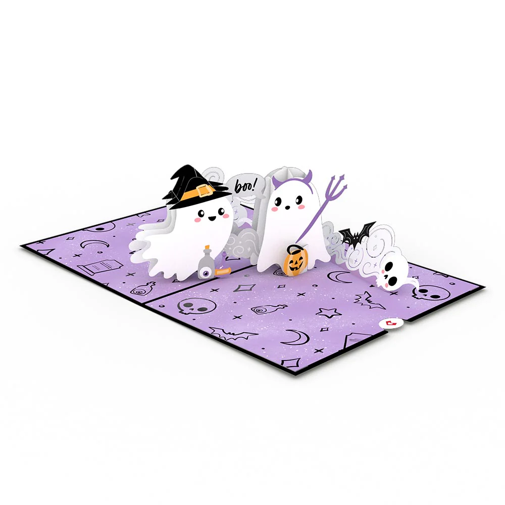 'Hey Boo' Ghosts Pop-Up Card - Image 3