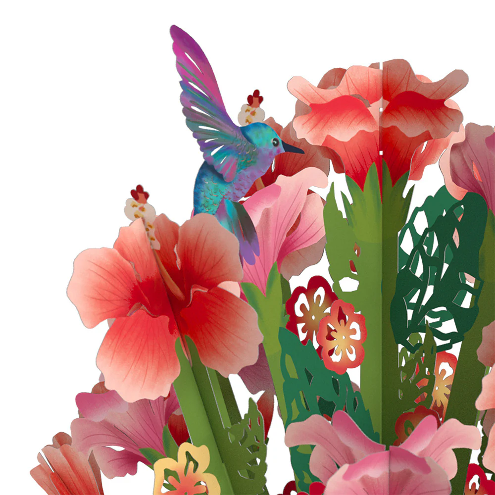 Hibiscus Valentine Bouquet and Sweet Rose Sentiment Set for Teacher - Image 3