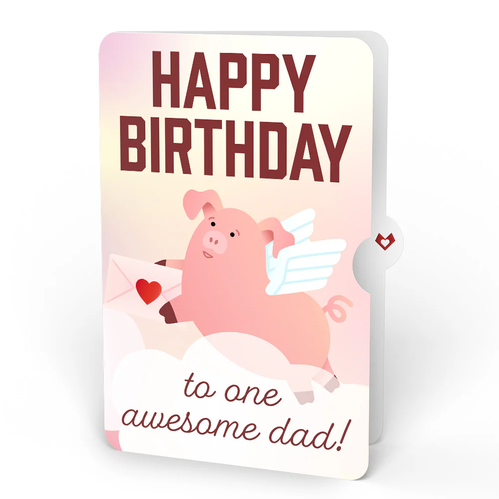 Hogs and Kisses Birthday Music and Lights Pop-Up Card and Sentiment Set for Dad - Image 4
