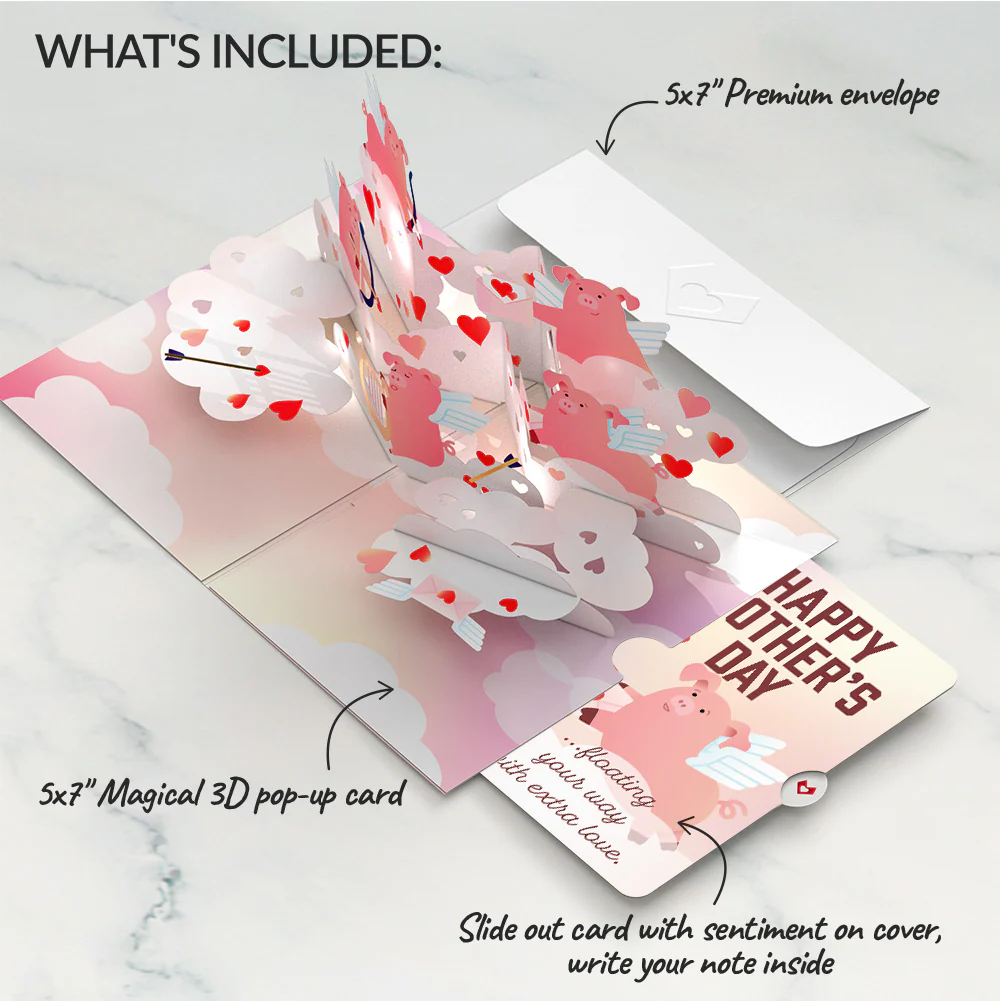 Hogs and Kisses Mother’s Day Music and Lights Pop-Up Card and Sentiment Set for Mom - Image 2