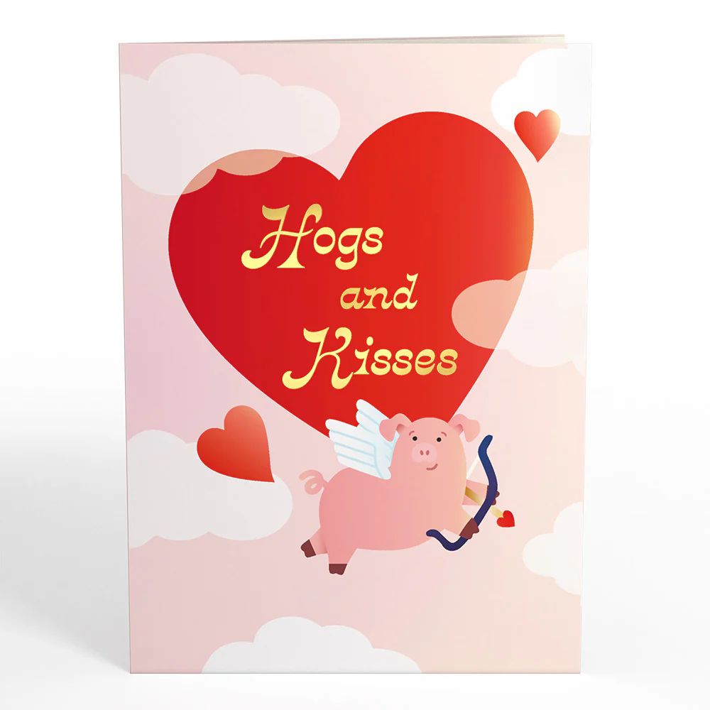 Hogs and Kisses Music and Lights Pop-Up Card - Image 5