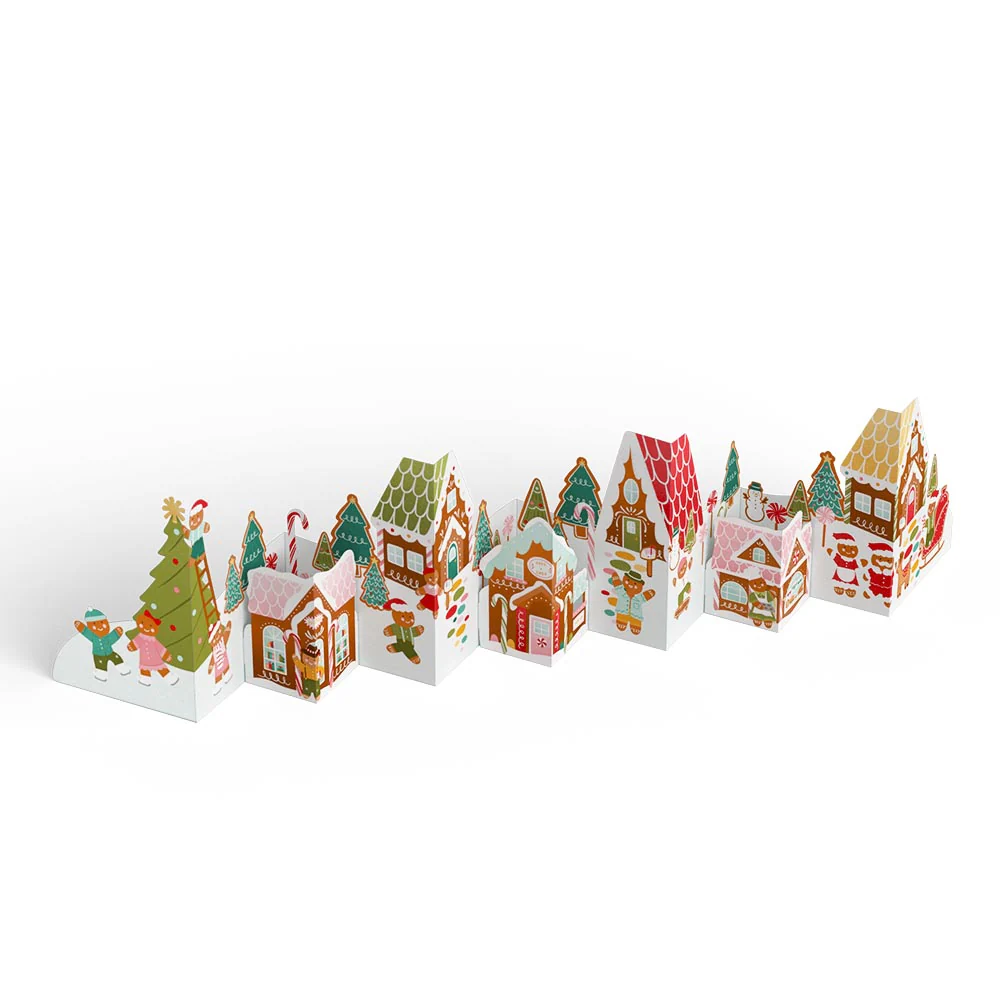 Holiday Gingerbread Village Loooooong Card™ (Expands to 2 feet) - Image 3
