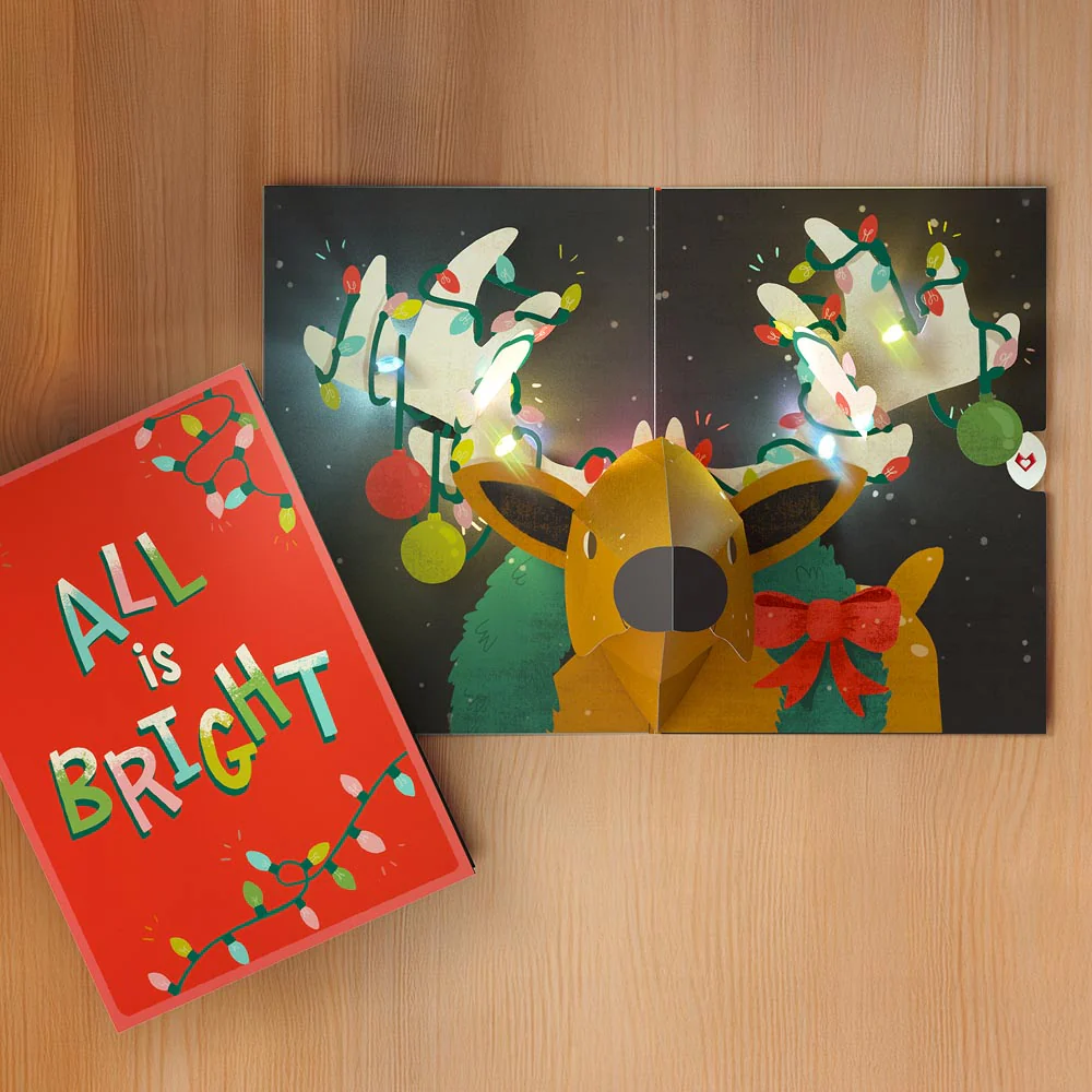 Holiday Light-Up Card 5-Pack - Image 2