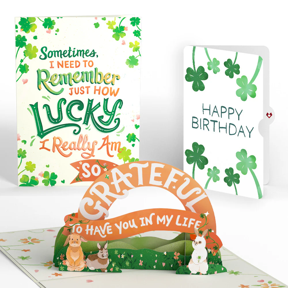 How Lucky I Am Birthday Pop-Up Card and Sentiment Set