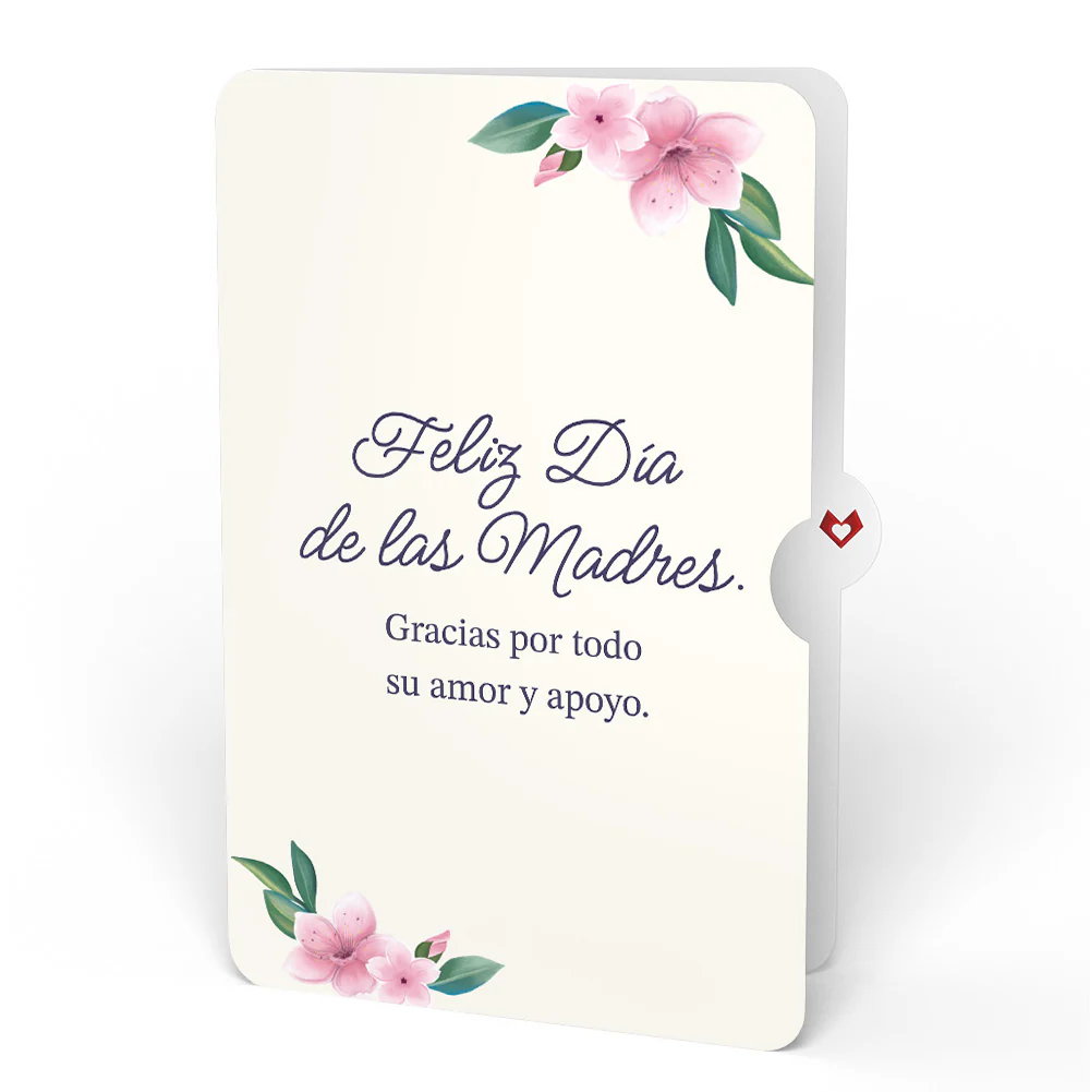 Hydrangea Butterflies Mother's Day Pop-Up Card and Sentiment Set for Spanish Mom - Image 4