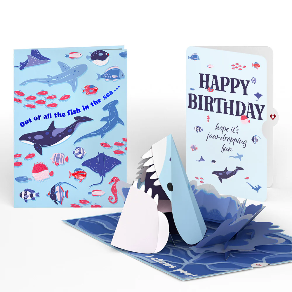 I Chews You Shark Birthday Pop-Up Card and Sentiment Set