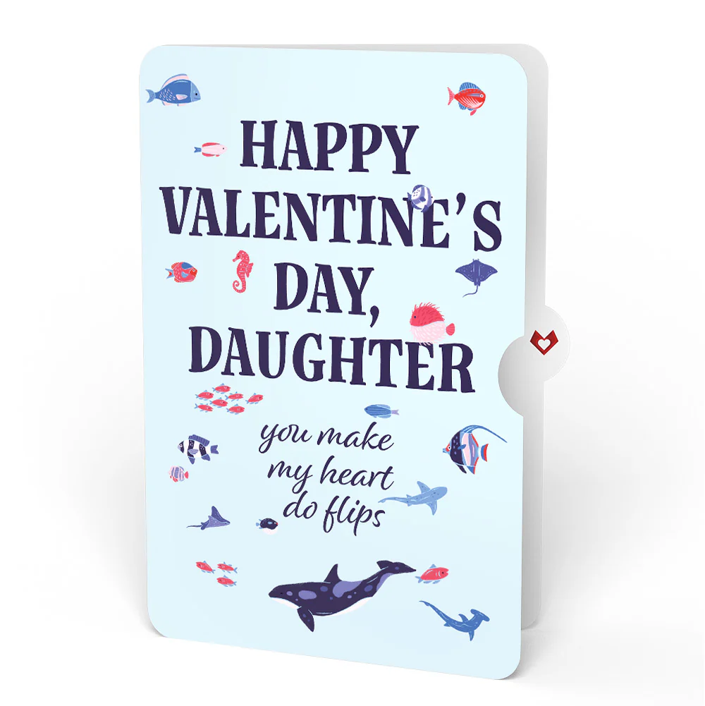I Chews You Shark Valentine Pop-Up Card and Sentiment Set for Daughter - Image 4