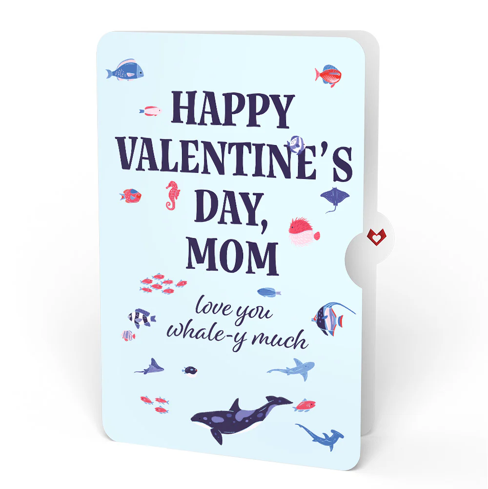 I Chews You Shark Valentine Pop-Up Card and Sentiment Set for Mom - Image 4