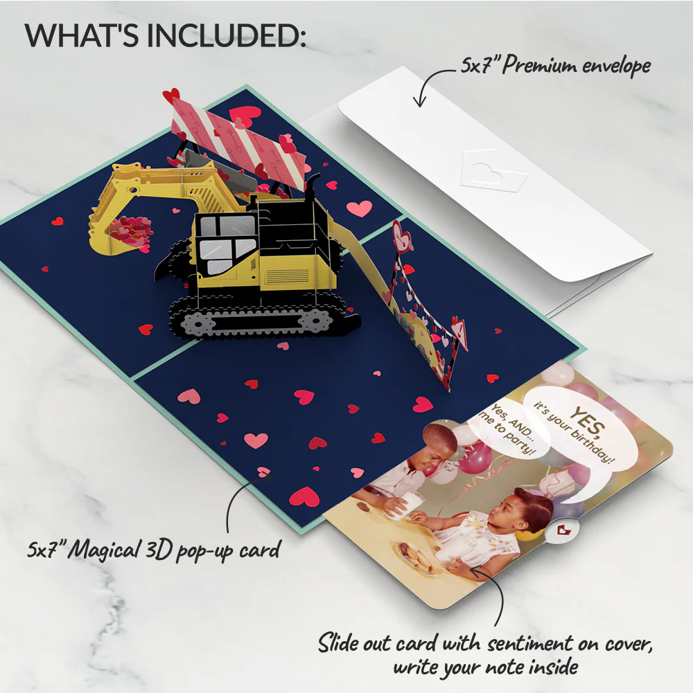 I Dig You Birthday Pop-Up Card and Time to Party Sentiment Set - Image 2