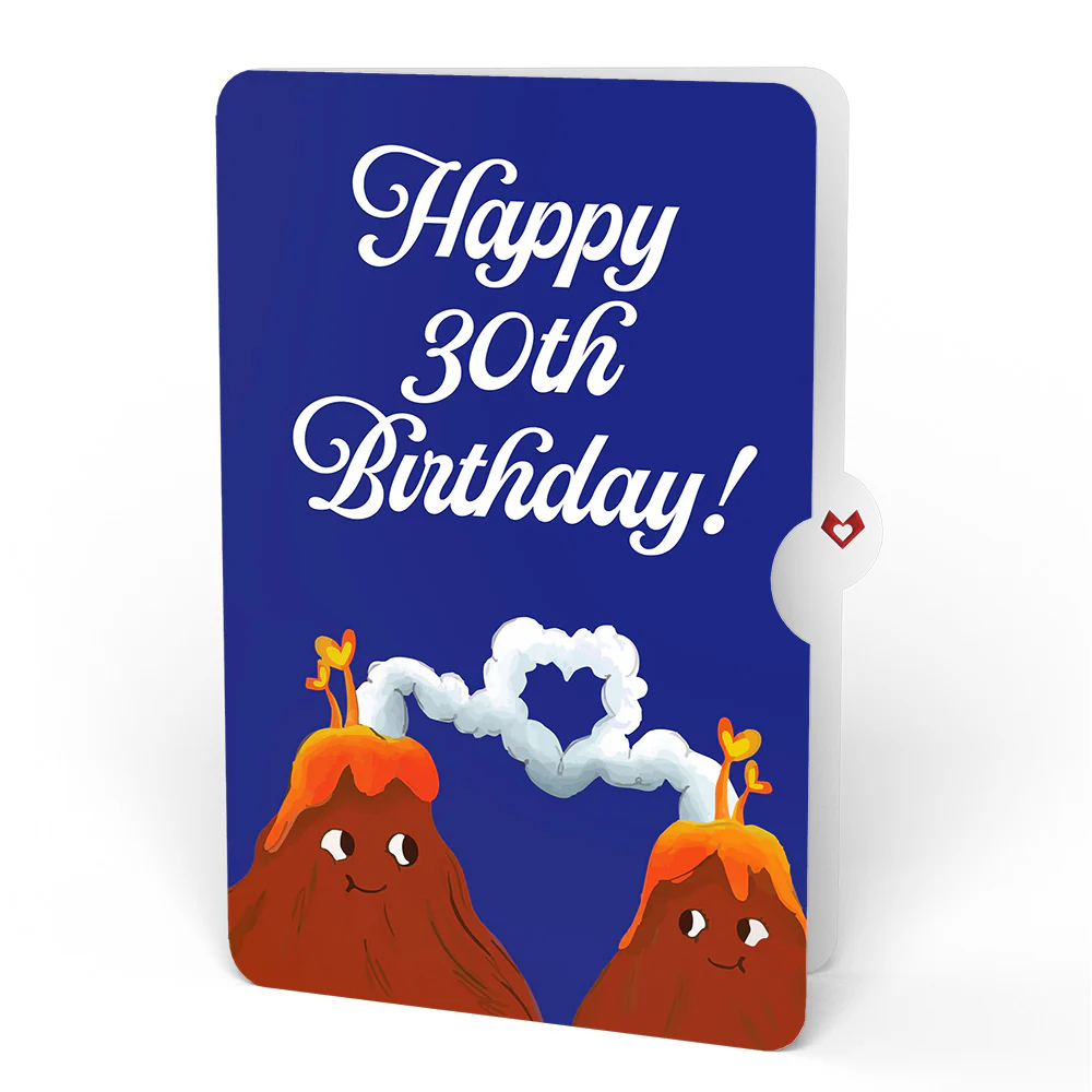 I Lava You 30th Birthday Light-Up Pop-Up Card and Sentiment Set - Image 4
