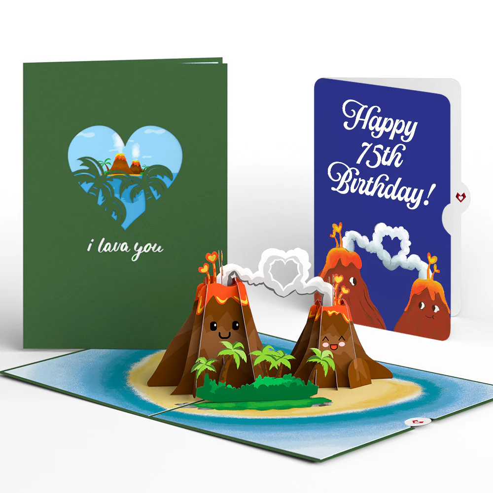 I Lava You 75th Birthday Pop-Up Card and Sentiment Set