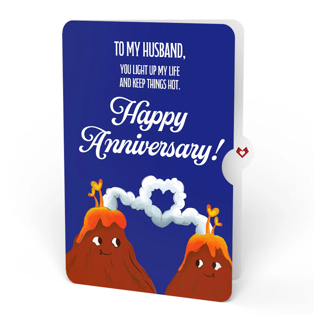 I Lava You Anniversary Pop-Up Card and Sentiment Set for Husband - Image 4
