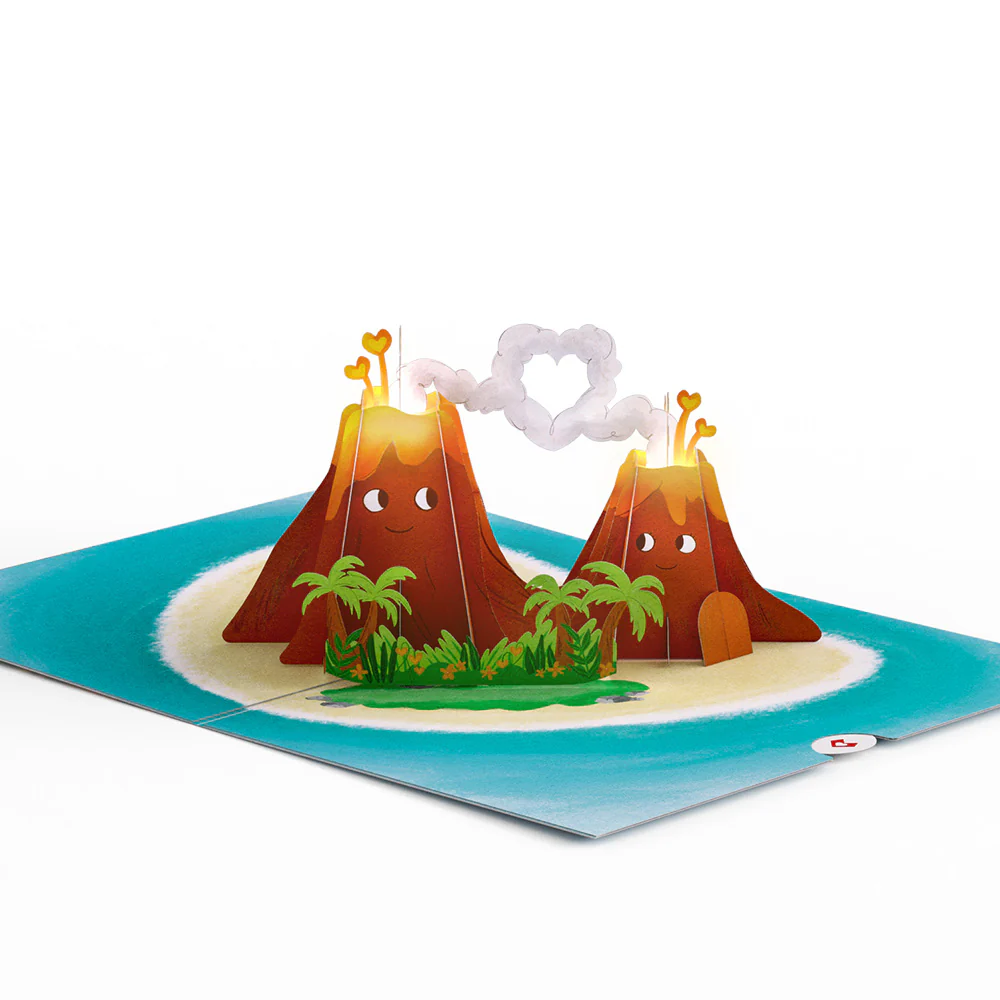 I Lava You Birthday Light-Up Pop-Up Card and Sentiment Set - Image 3
