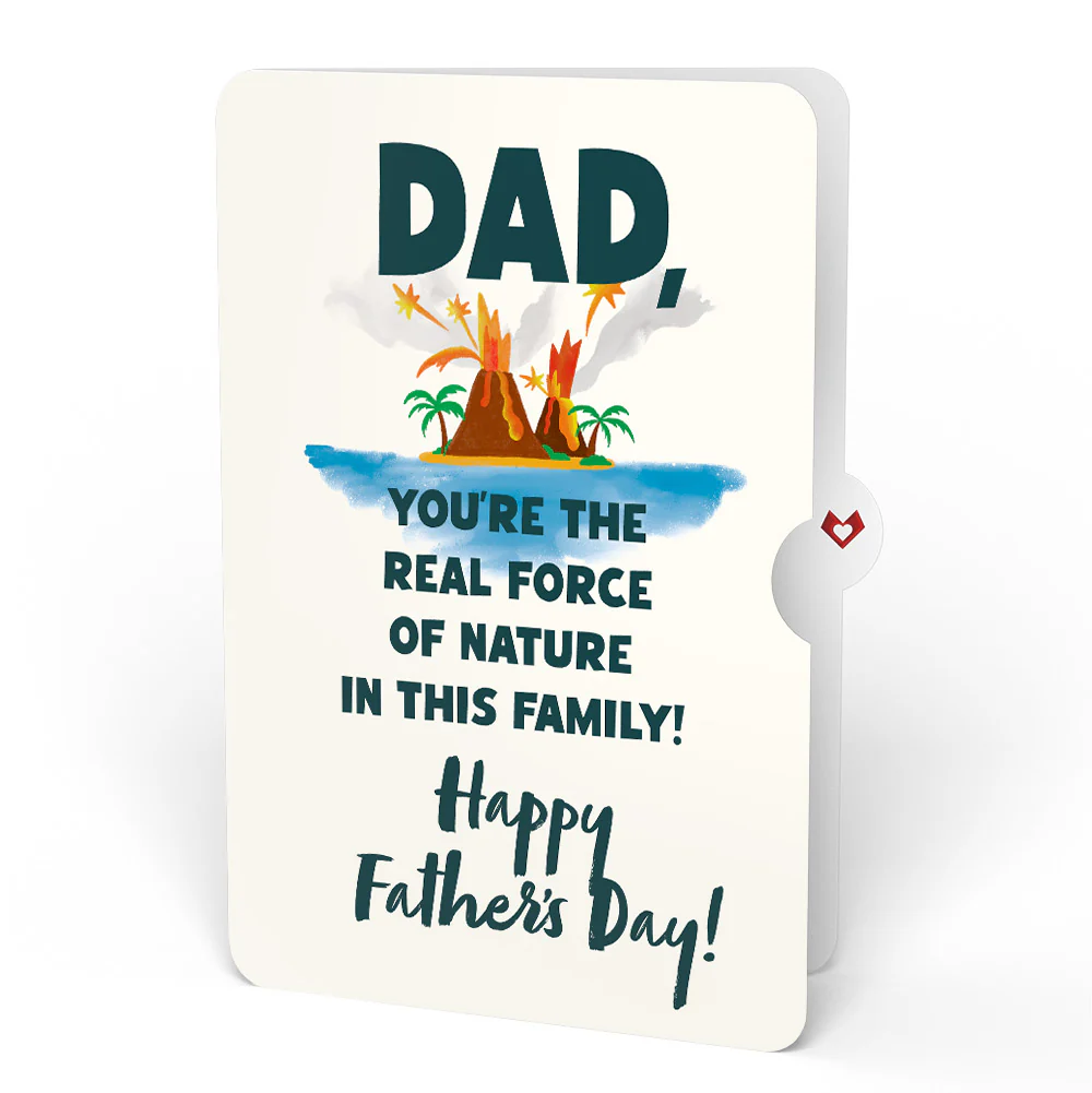 I Lava You Father's Day Light-Up Pop-Up Card and Sentiment Set for Dad - Image 4