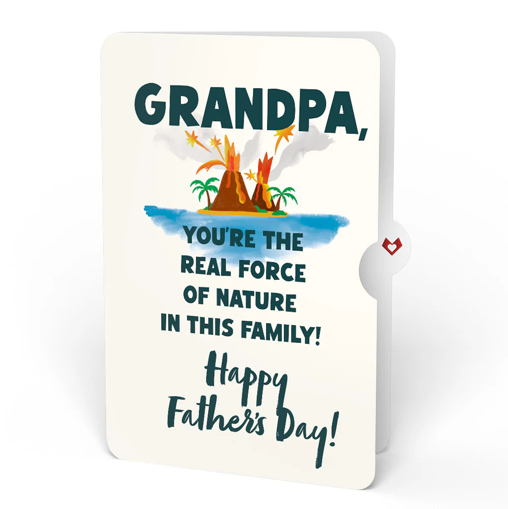 I Lava You Father's Day Light-Up Pop-Up Card and Sentiment Set for Grandpa - Image 4