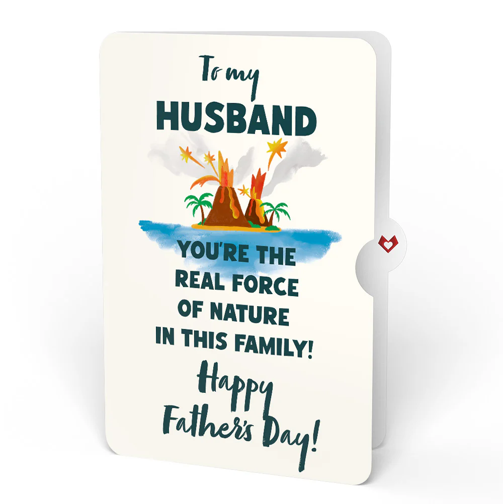 I Lava You Father's Day Light-Up Pop-Up Card and Sentiment Set for Husband - Image 4