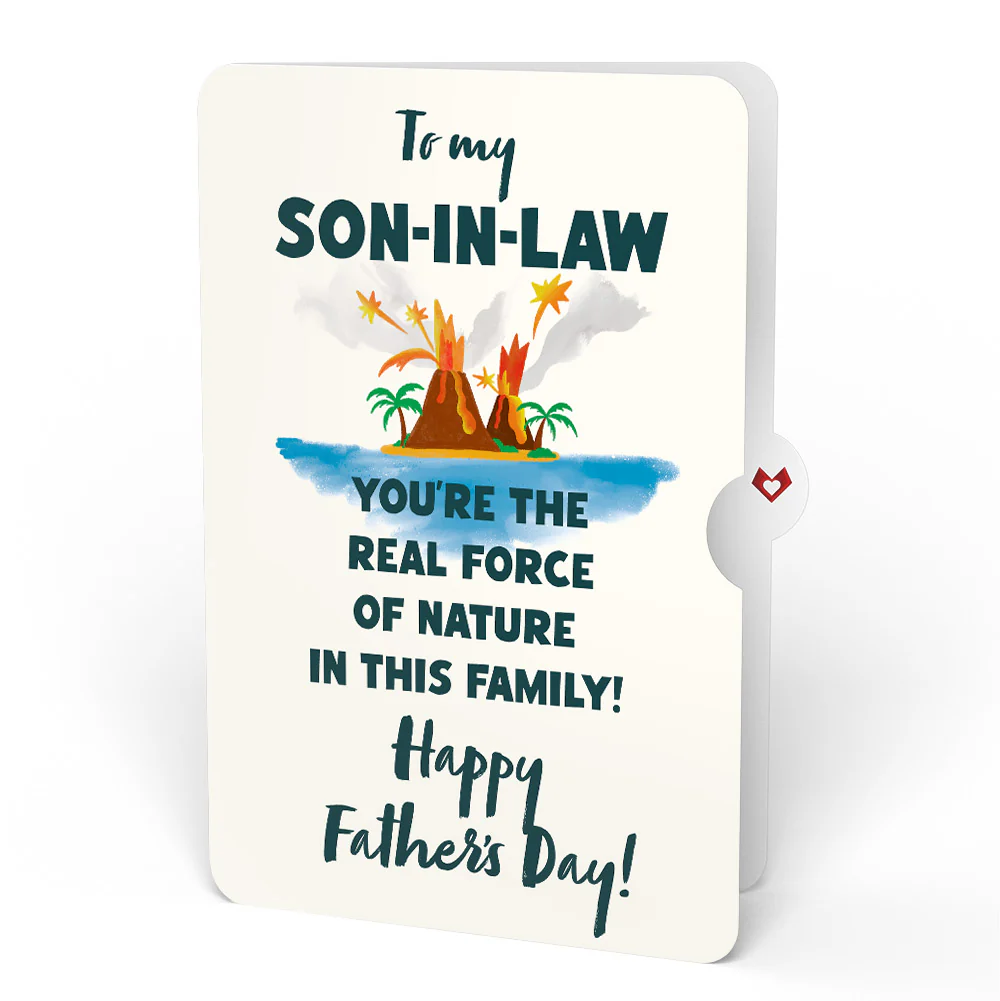 I Lava You Father's Day Pop-Up Card and Sentiment Set for Son-in-law - Image 4