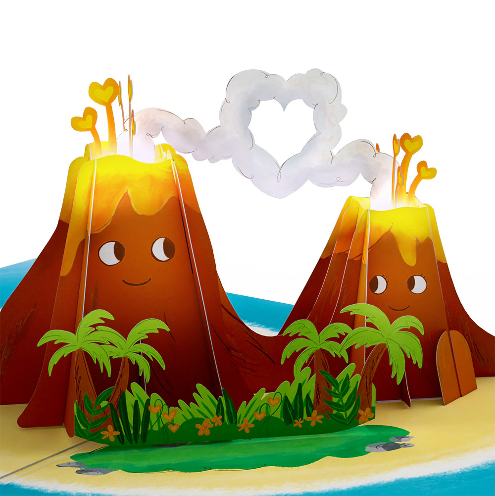 I Lava You Light-Up Pop-Up Card and Heart Motif Valentine Sentiment Set - Image 3