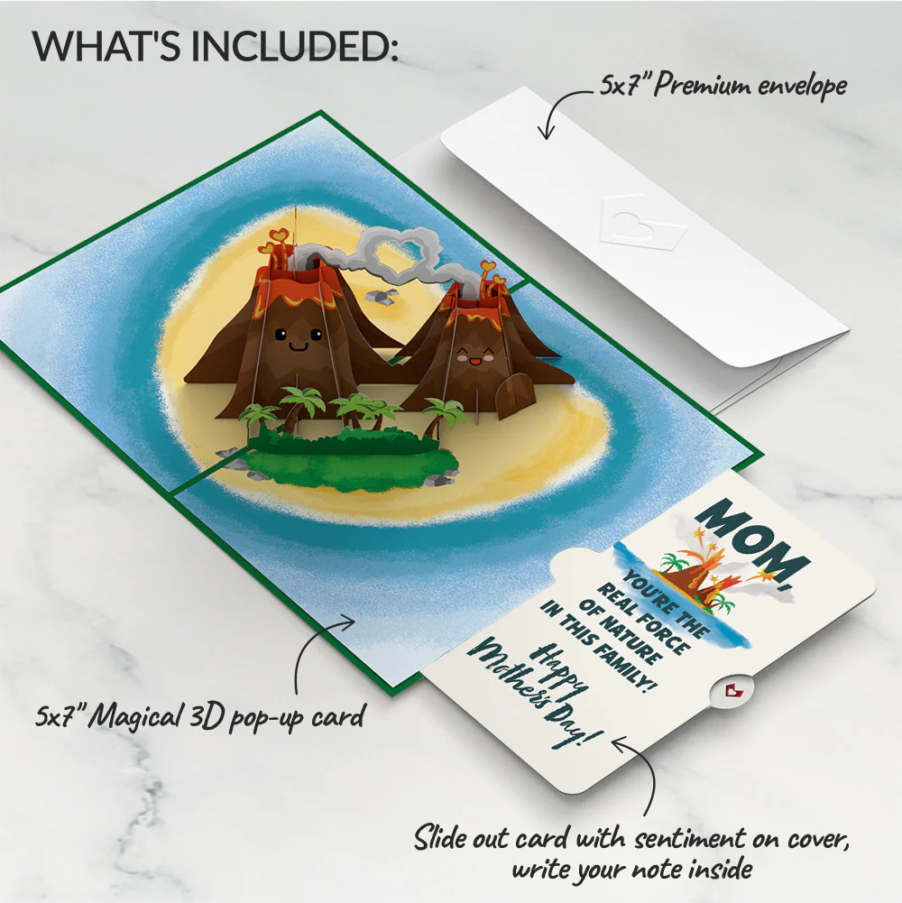 I Lava You Mother's Day Pop-Up Card and Sentiment Set for Mom - Image 2