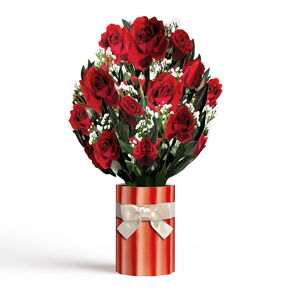 I Lava You Roses Pop-Up Card & Bouquet Bundle - Image 4