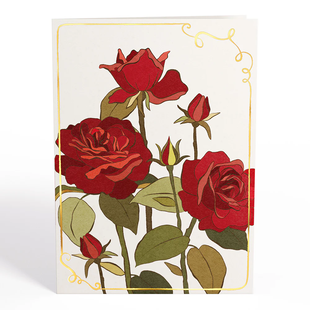 I Love You Roses Pop-Up Card & Suncatcher Bouquet Bundle - Image 4