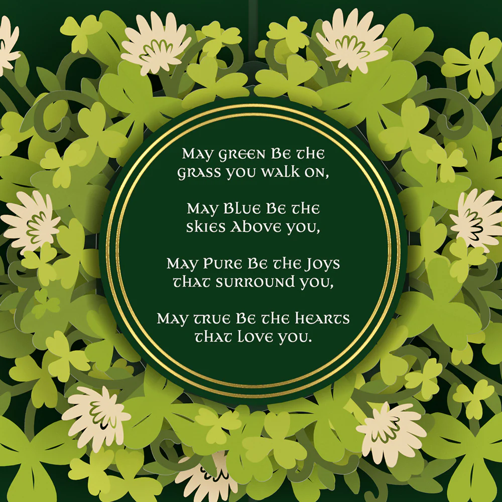 Irish Blessing Pop-Up Card - Image 2