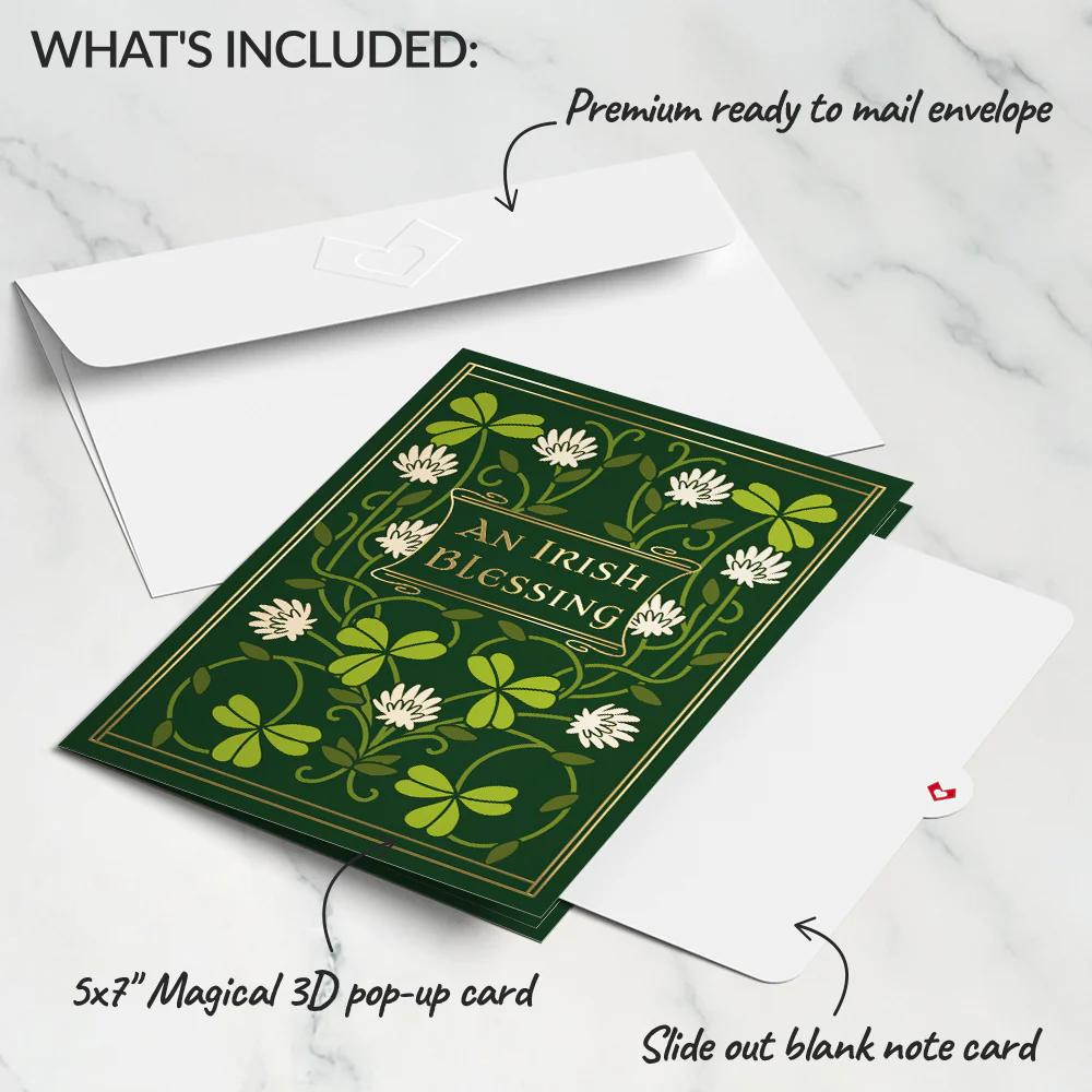 Irish Blessing Pop-Up Card - Image 5
