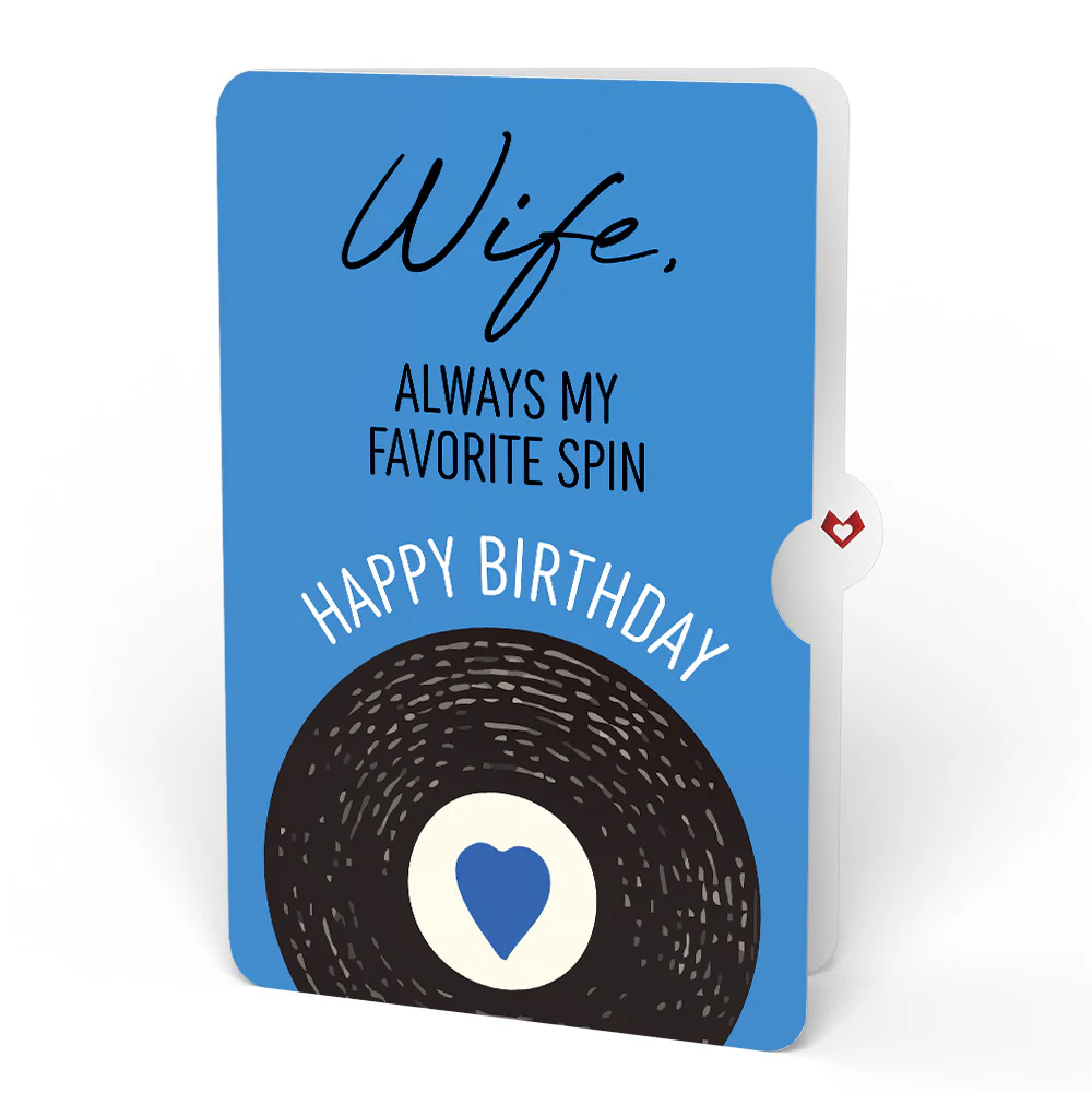It Had to Be You Birthday Music and Lights Pop-Up Card and Sentiment Set for Wife - Image 4
