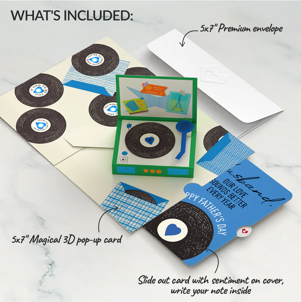 It Had to Be You Father’s Day Music and Lights Pop-Up Card and Sentiment Set for Husband - Image 2
