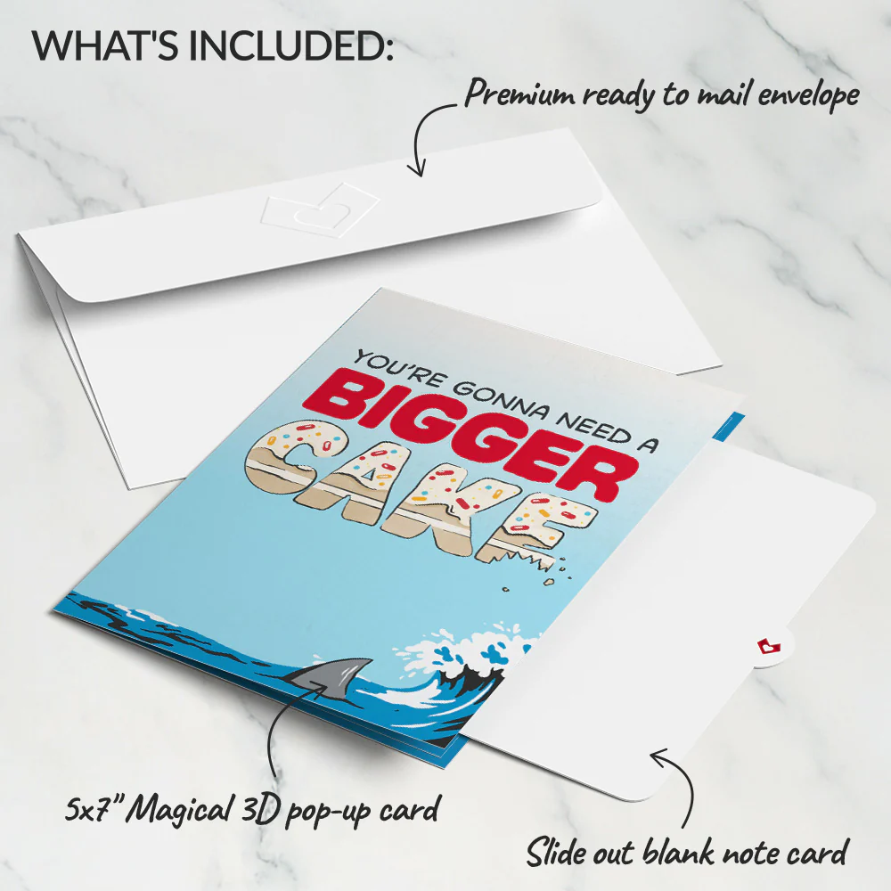 Jaws You're Gonna Need a Bigger Cake Pop-Up Card - Image 5