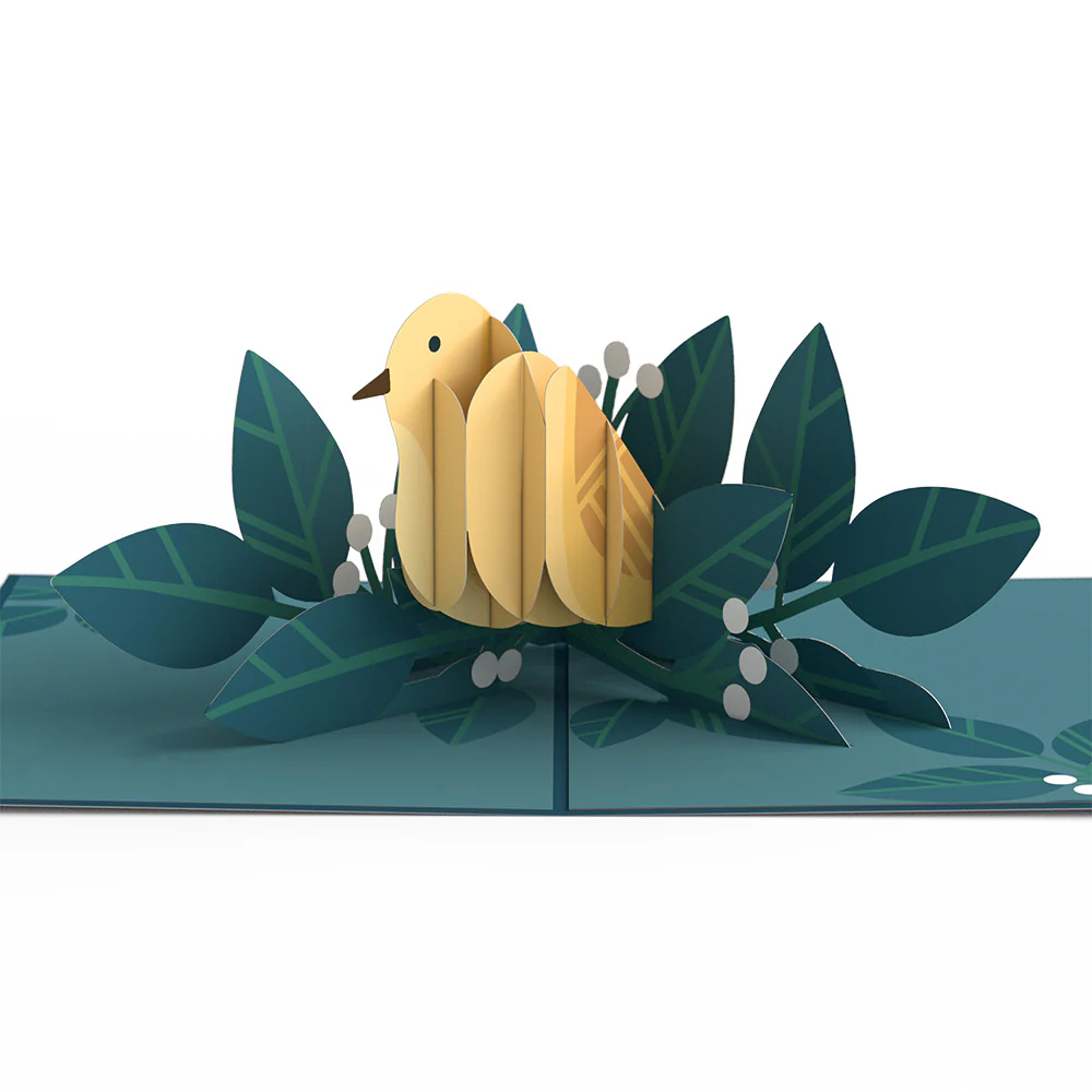 Joyful Yellow Warbler Pop-Up Card - Image 2