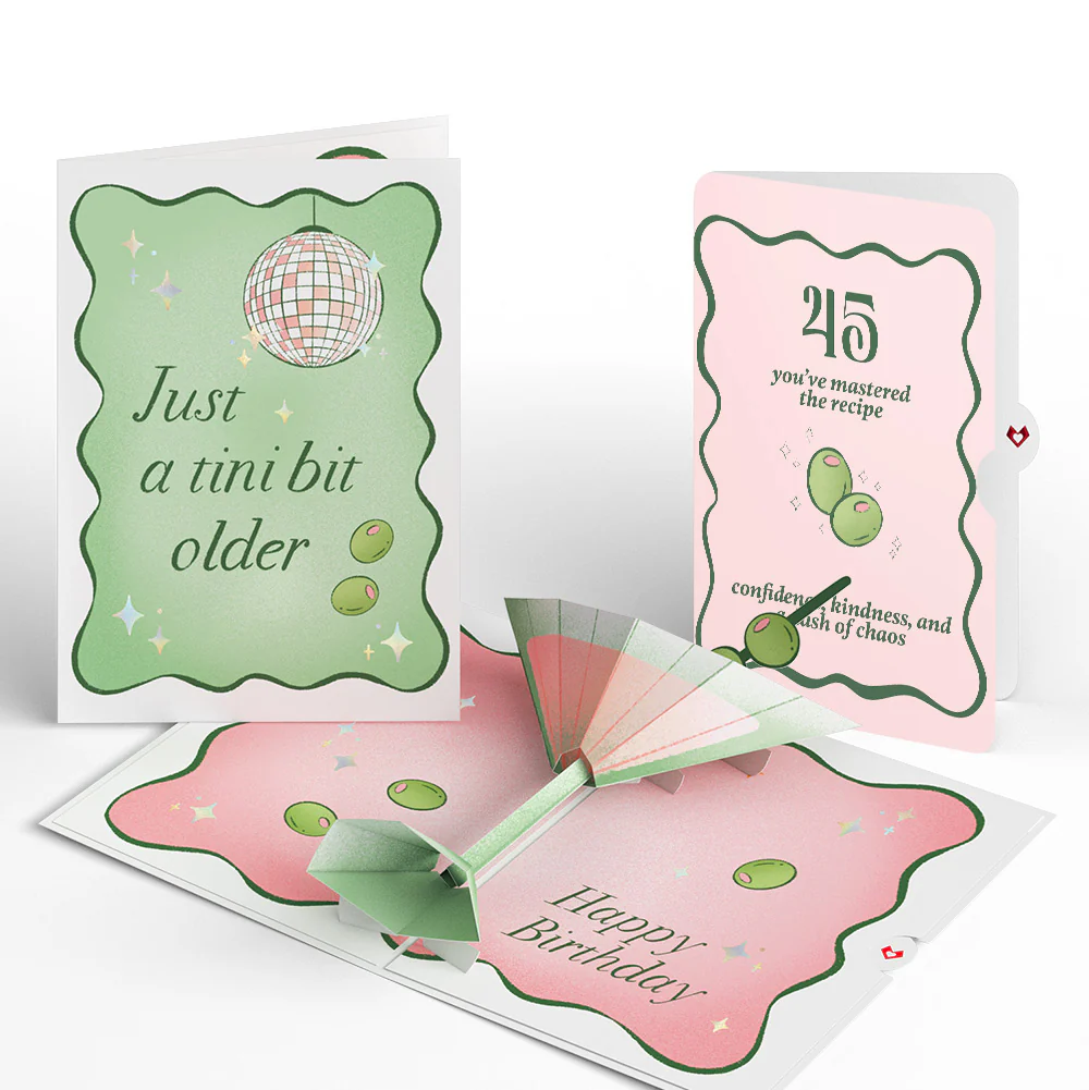 Just a Tini Bit Older 45th Birthday Pop-Up Card and Sentiment Set