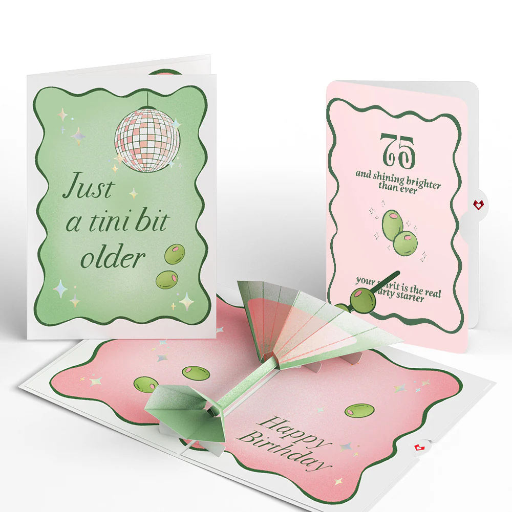 Just a Tini Bit Older 75th Birthday Pop-Up Card and Sentiment Set