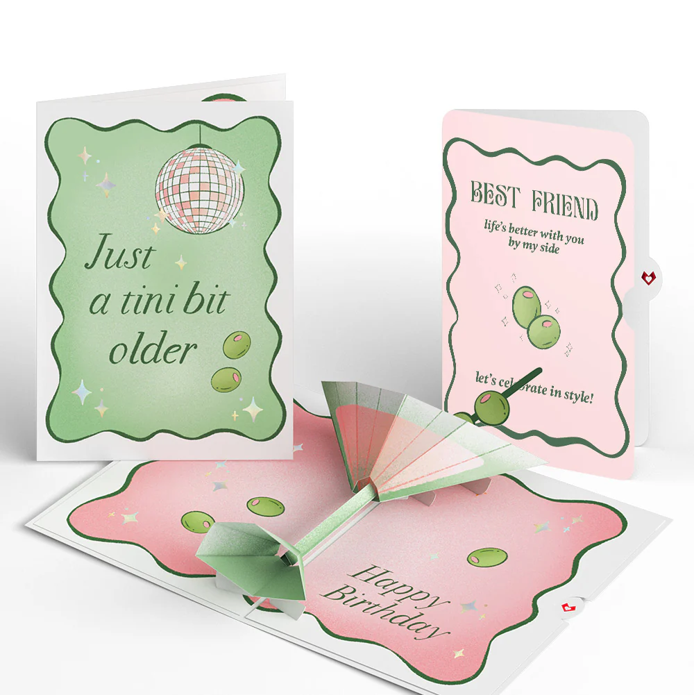 Just a Tini Bit Older Birthday Pop-Up Card and Sentiment Set for Best Friend