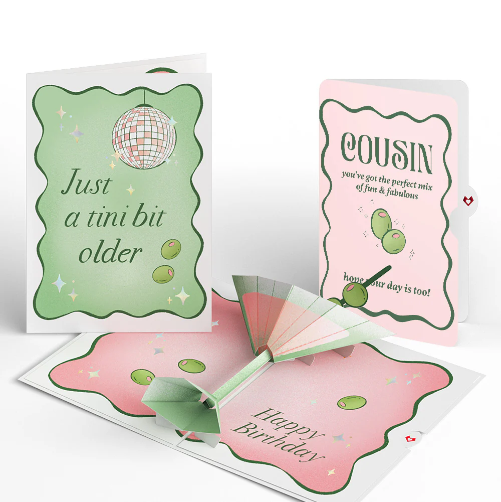 Just a Tini Bit Older Birthday Pop-Up Card and Sentiment Set for Cousin