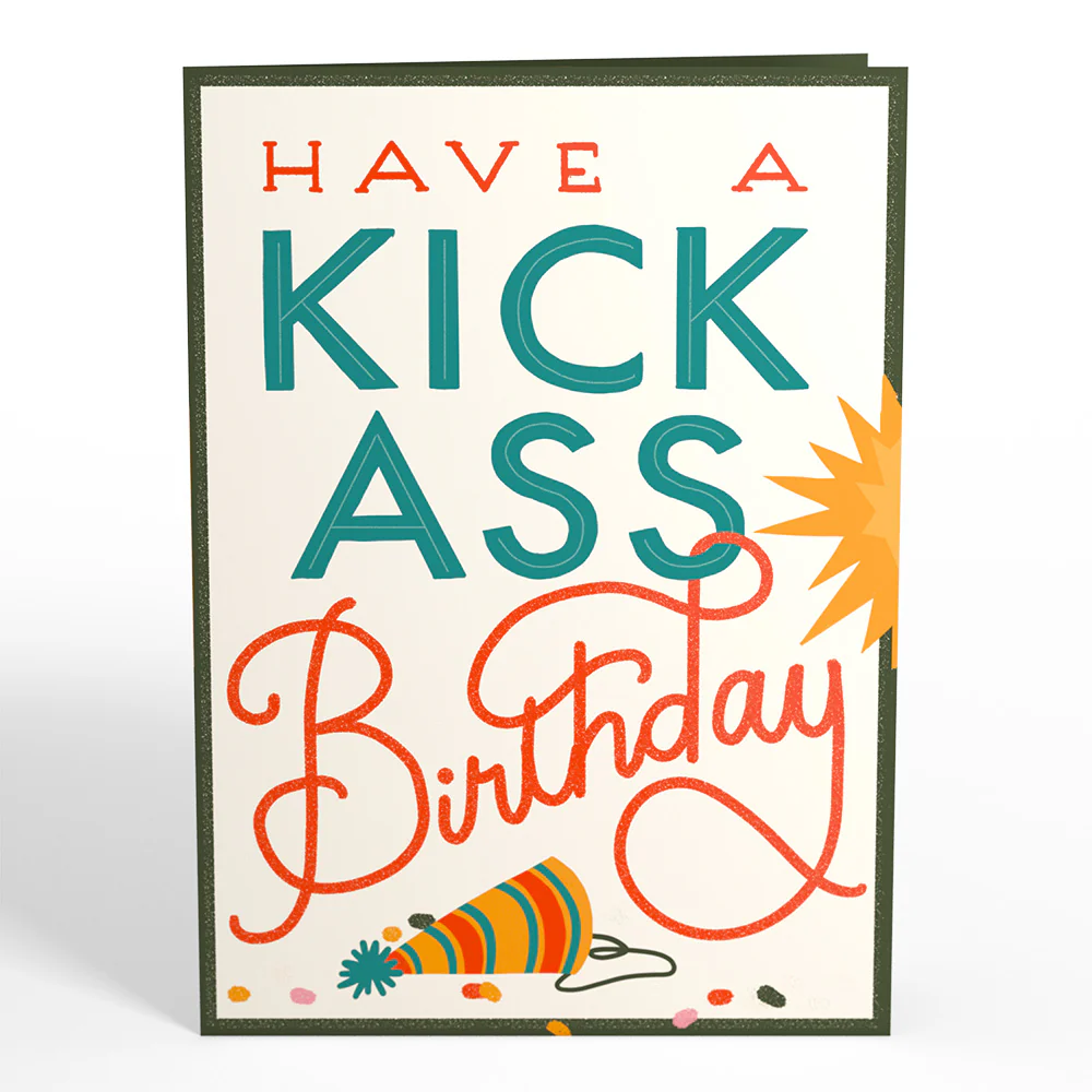 Kick Ass Birthday Pop-Up Card - Image 4