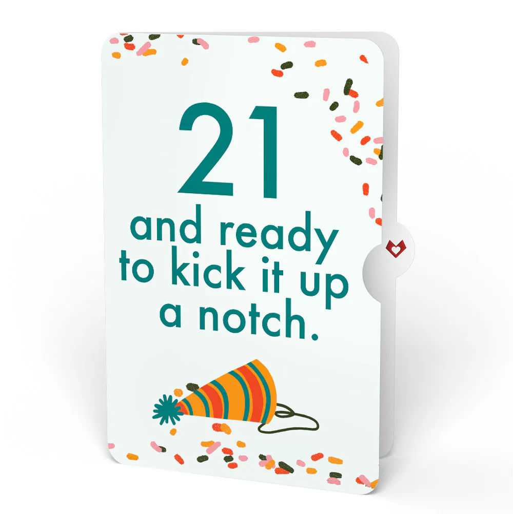 Kick Ass Birthday Pop-Up Card and 21st Kick It Up Sentiment Set - Image 4